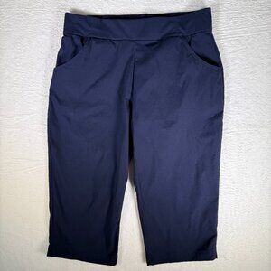 Columbia Womens Anytime Casual Capris Navy Size Large